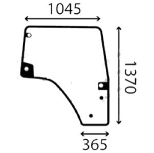 Ανταλλακτικό κρύσταλλο αριστερής πόρτας