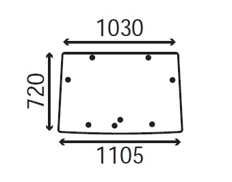 Ανταλλακτικό κρύσταλλο εμπρόσθιο