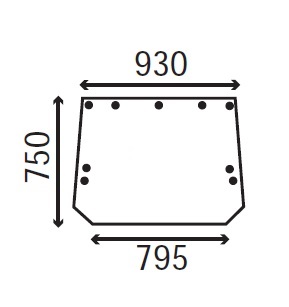Ανταλλακτικό κρύσταλλο οπίσθιο