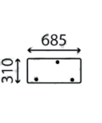 Ανταλλακτικό κρύσταλλο οπίσθιο κάτω