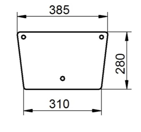 Ανταλλακτικό κρύσταλλο οπίσθιο κάτω