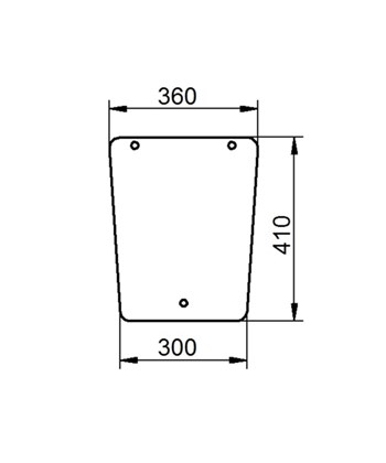 Ανταλλακτικό κρύσταλλο οπίσθιο κάτω
