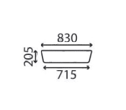 Ανταλλακτικό κρύσταλλο οπίσθιο κάτω 4MM