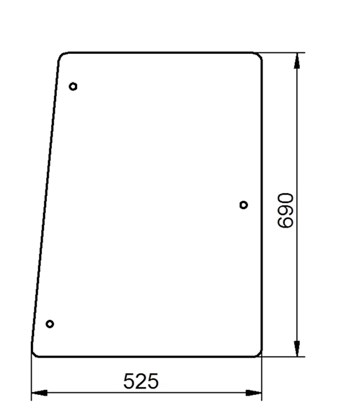 Ανταλλακτικό κρύσταλλο πλαϊνό αριστερό/δεξί