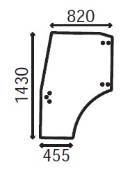 Ανταλλακτικό κρύσταλλο αριστερής πόρτας