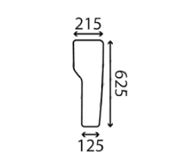 Ανταλλακτικό κρύσταλλο εμπρόσθιο κάτω αριστερό