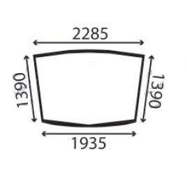 Ανταλλακτικό κρύσταλλο εμπρόσθιο