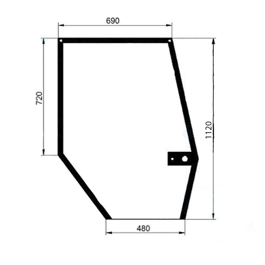 Ανταλλακτικό κρύσταλλο πόρτας δεξιάς άνω