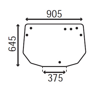 Ανταλλακτικό κρύσταλλο οπίσθιο