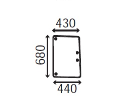 Ανταλλακτικό κρύσταλλο πλαϊνό αριστερό