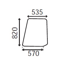 Ανταλλακτικό κρύσταλλο πόρτας αριστερής/δεξιάς άνω