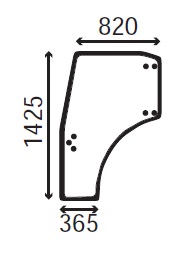 Ανταλλακτικό κρύσταλλο αριστερής πόρτας