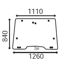 Ανταλλακτικό κρύσταλλο εμπρόσθιο