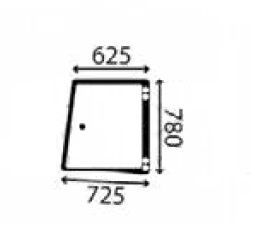 Ανταλλακτικό κρύσταλλο πλαϊνό δεξί