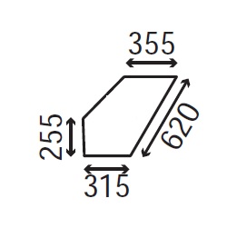 Ανταλλακτικό κρύσταλλο πόρτας αριστερής/δεξιάς κάτω