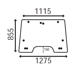 Ανταλλακτικό κρύσταλλο εμπρόσθιο