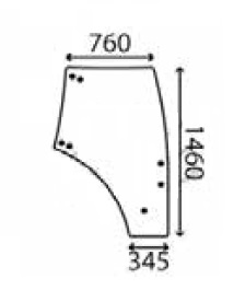 Ανταλλακτικό κρύσταλλο δεξιάς πόρτας