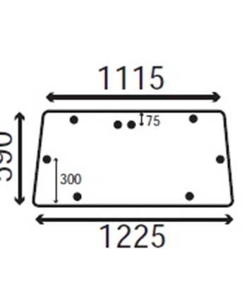 Ανταλλακτικό κρύσταλλο οπίσθιο