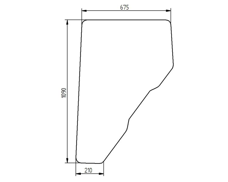 Ανταλλακτικό κρύσταλλο πόρτας αριστερής/δεξιάς
