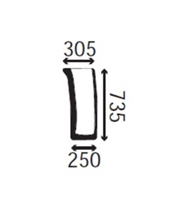 Ανταλλακτικό κρύσταλλο εμπρόσθιο κάτω αριστερό