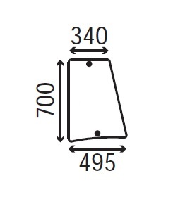 Ανταλλακτικό κρύσταλλο πλαϊνό αριστερό/δεξί