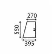 Ανταλλακτικό κρύσταλλο πόρτας άνω πίσω συρόμενο