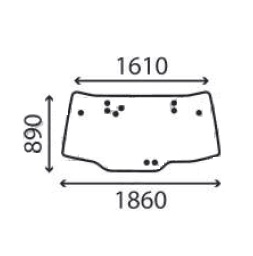 Ανταλλακτικό κρύσταλλο οπίσθιο