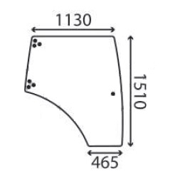 Ανταλλακτικό κρύσταλλο πλαϊνό δεξί 
