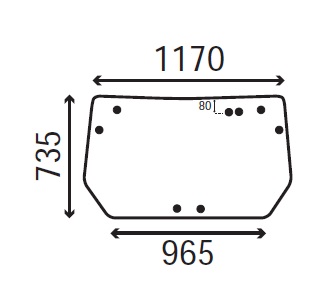 Ανταλλακτικό κρύσταλλο οπίσθιο