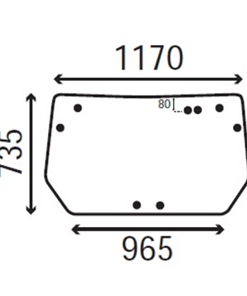 Ανταλλακτικό κρύσταλλο οπίσθιο