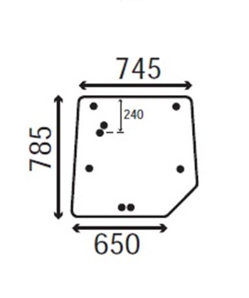 Ανταλλακτικό κρύσταλλο οπίσθιο