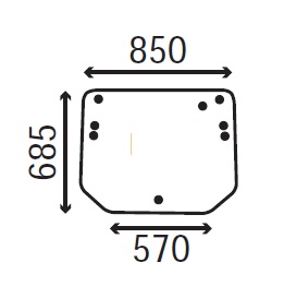 Ανταλλακτικό κρύσταλλο οπίσθιο