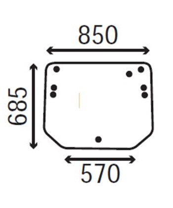 Ανταλλακτικό κρύσταλλο οπίσθιο