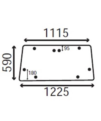 Ανταλλακτικό κρύσταλλο οπίσθιο