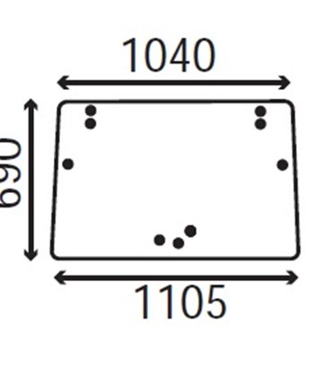 Ανταλλακτικό κρύσταλλο εμπρόσθιο