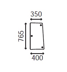 Ανταλλακτικό κρύσταλλο πλαϊνό αριστερό/δεξί