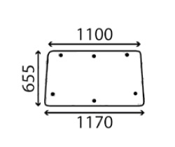 Ανταλλακτικό κρύσταλλο οπίσθιο