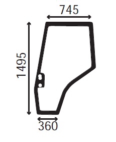 Ανταλλακτικό κρύσταλλο αριστερής πόρτας