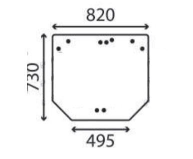 Ανταλλακτικό κρύσταλλο οπίσθιο