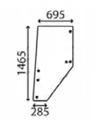 Ανταλλακτικό κρύσταλλο αριστερής πόρτας