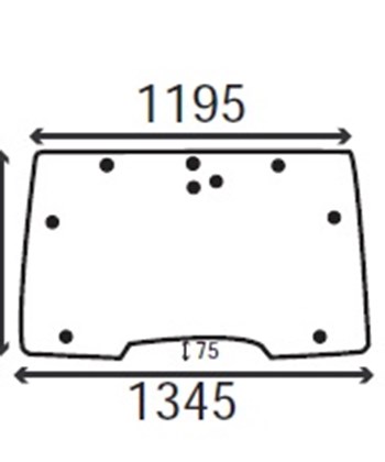 Ανταλλακτικό κρύσταλλο εμπρόσθιο