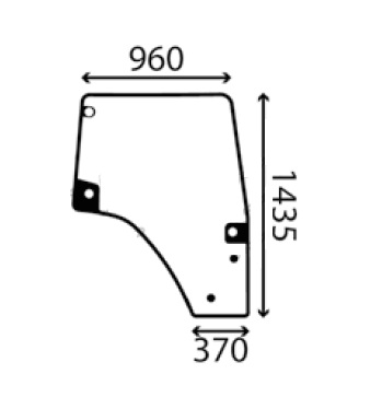 Ανταλλακτικό κρύσταλλο δεξιάς πόρτας