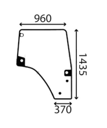 Ανταλλακτικό κρύσταλλο δεξιάς πόρτας