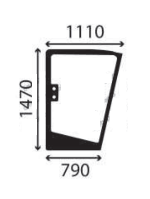 Ανταλλακτικό κρύσταλλο πλαϊνό δεξί 