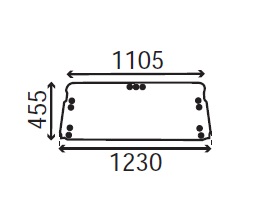 Οπίσθιο παρμπρίζ τελάρου πάνω