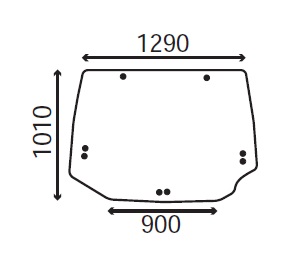 Ανταλλακτικό κρύσταλλο οπίσθιο