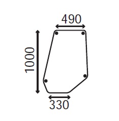 Ανταλλακτικό κρύσταλλο πόρτας