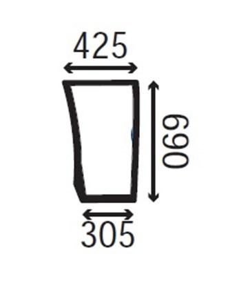 Ανταλλακτικό κρύσταλλο εμπρόσθιο κάτω αριστερό