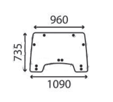 Ανταλλακτικό κρύσταλλο εμπρόσθιο