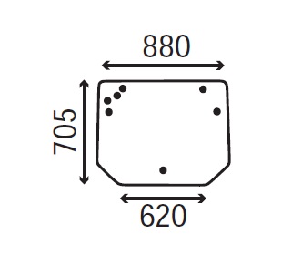 Ανταλλακτικό κρύσταλλο οπίσθιο